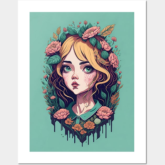 Flower Girl Wall Art by Fanbros_art